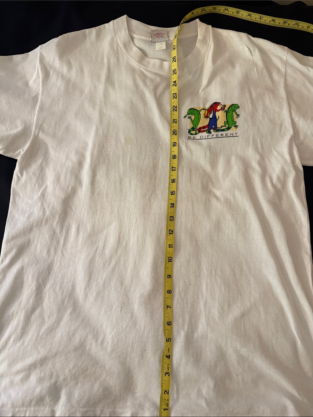 Be Different Reptile Graphic Tee - Green/Blue unisex XL - Picture 5 of 6